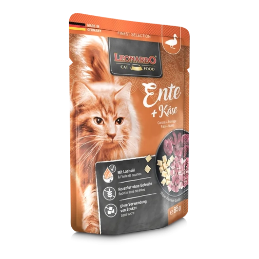 Leonardo Finest Selection Kaczka Z Serem Saszetka 85g