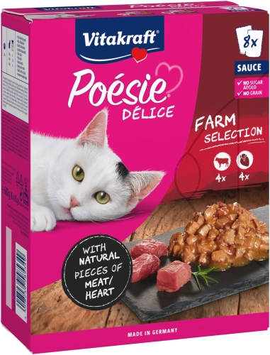 Vitakraft Poesie Delice Sauce Farm Selection 8x85g