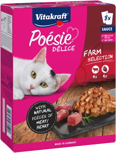 Vitakraft Poesie Delice Sauce Farm Selection 8x85g