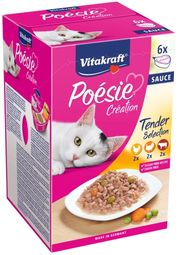 Vitakraft Poesie Creation Sauce Mix Mięsny 6x85g