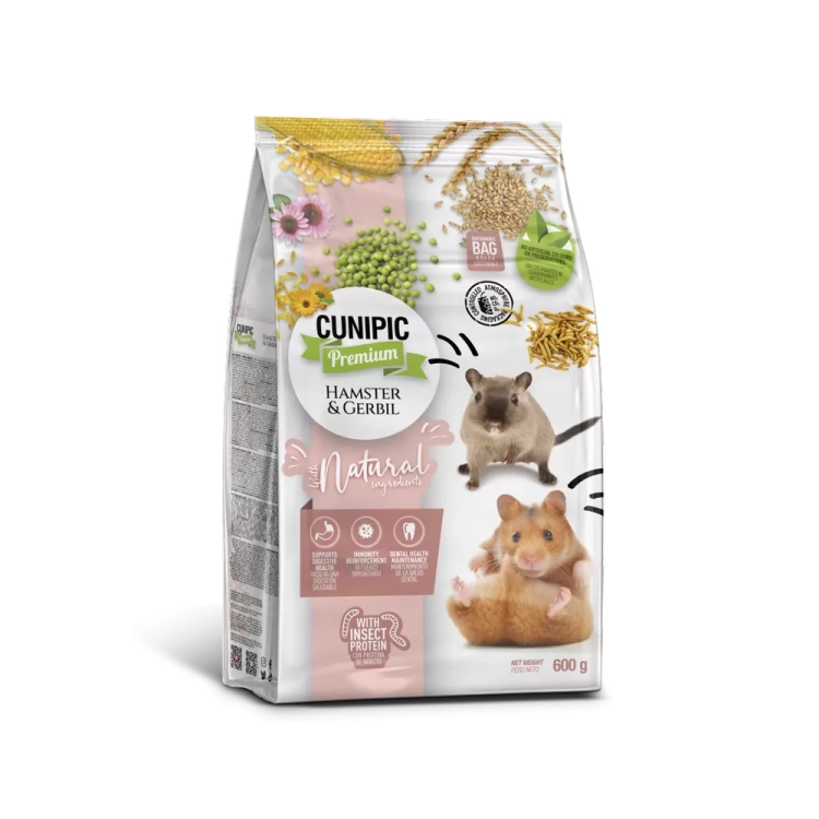 Cunipic Premium Natural Hamster & Gerbil 600g