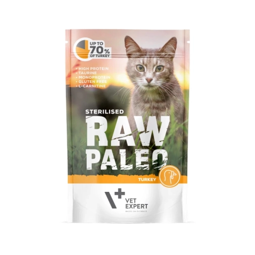 Raw Paleo Dla Kota Sterilised Indyk 100g