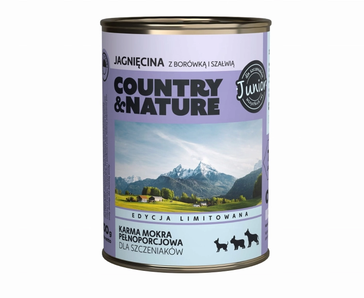 Country&Nature Grain Free Junior Z Jadnięciną 400g