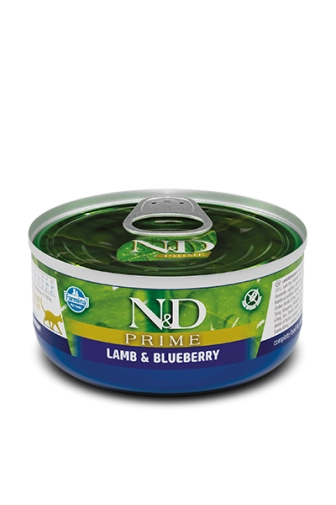 N&D Cat Konserwa Prima Jagnięcina&Borówka 70g