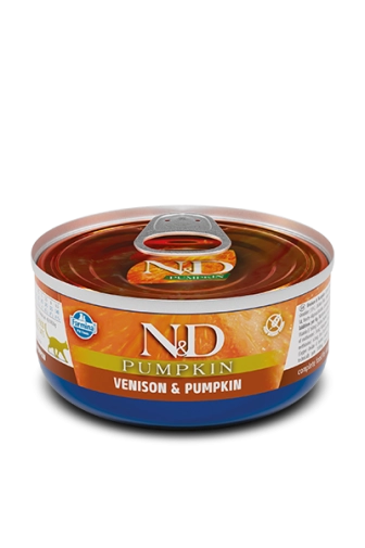 N&D Cat Konserwa Dziczyzna&Dynia 70g