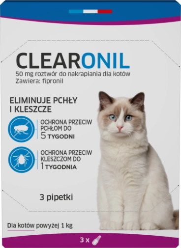 Francodex Clearonil Dla Kota 50mg Op.3 Pipety