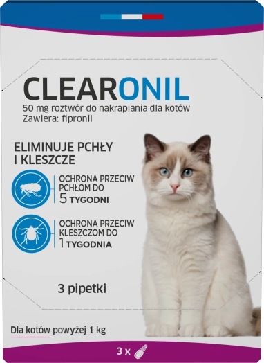Francodex Clearonil Dla Kota 50mg Op.3 Pipety