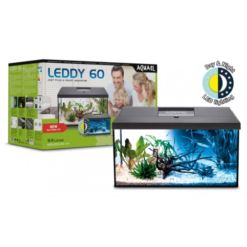 Aquael Zestaw Akwariowy D&n Leddy Pap-40 Led Czarny