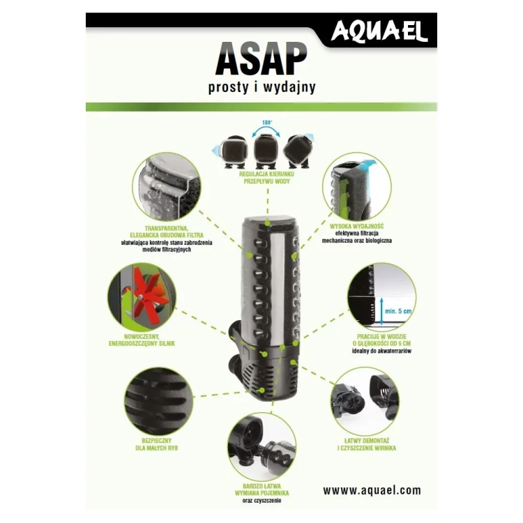 Aquael Asap 700 Filtr Wewnętrzny