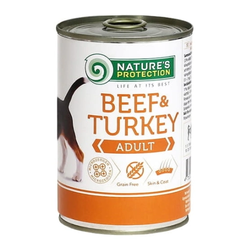 Nature's Protection Pies  Wołowina Z Indykiem 400g