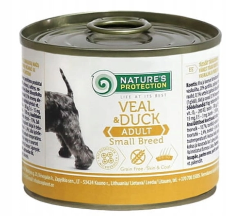 Nature's Protection Pies Small Cielęcina Z Kaczką 200g