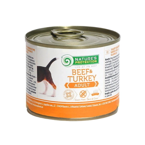 Nature's Protection Pies Wołowina Z Indykiem 200g