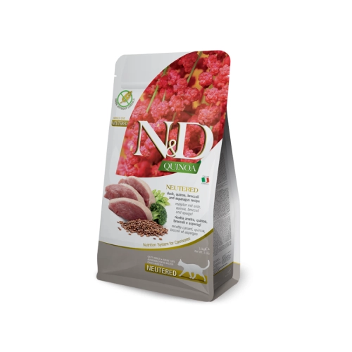 N&D Quinoa Cat Neutered Duck&Broccoli 300g