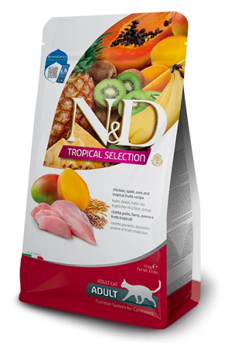 N&D Tropical Cat Kurczak 300g