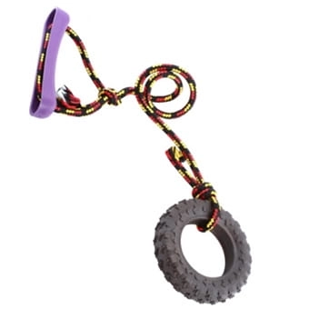 Sumplast Zabawka Dla Psa Opona + Sznurek Duża 15cm