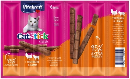 Vitakraft Cat Stick Mini Indyk/jagnięcina 6x6g