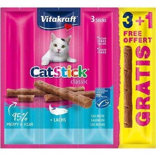 Vitakraft Cat Stick Mini 3+1 Łosoś