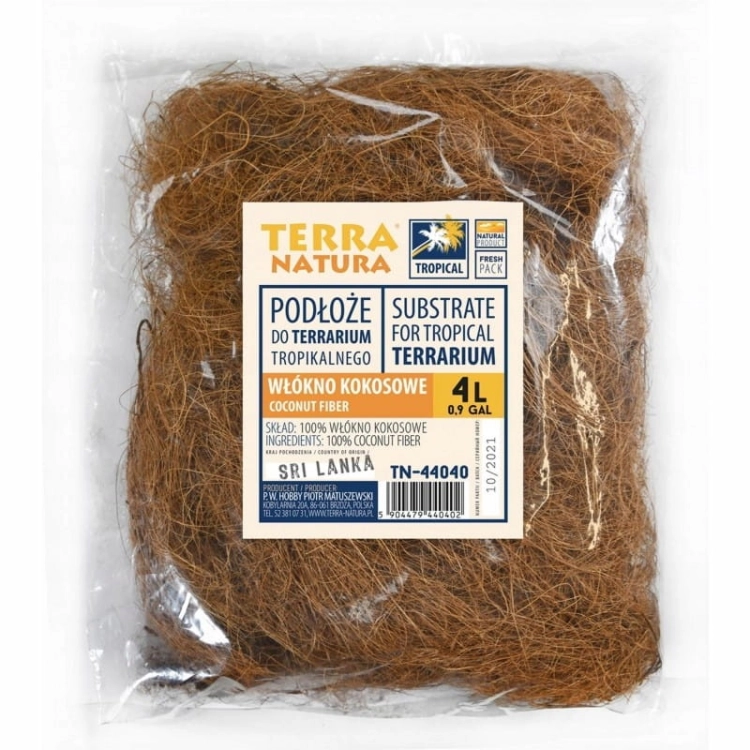 Terra Natura Podłoże Do Terrarium Kokos L 4l