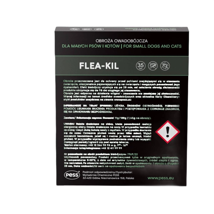 Pess Obroża Owadobójcza Flea-Kil Dla Psa I Kota 35cm