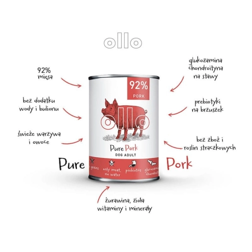 Ollo Pure Wieprzowina 400g