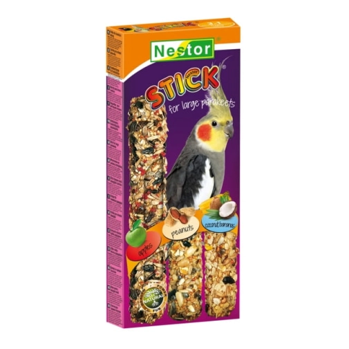 Nestor Kolby Dla Papugi Średniej Owoce/Orzech/Tropi 3szt.