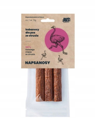 Napsanosy Z Strusia  3szt
