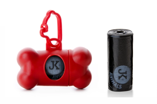 JK Animals Pojemnik Na Woreczki "Kość" + 2 Rolki