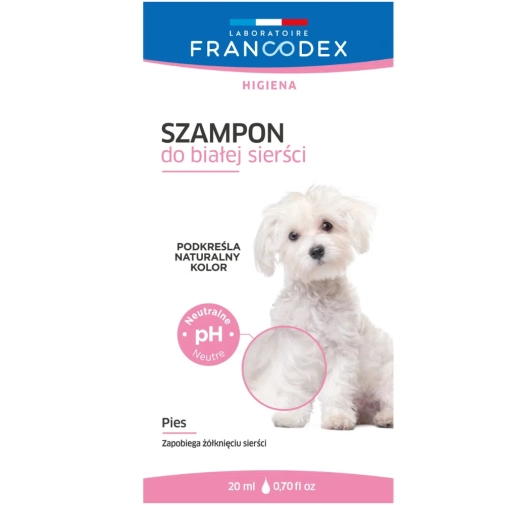 Francodex Szampon Do Białej Sierści 20ml