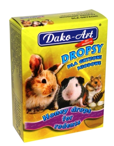 Dako-art Dropsy Dla Gryzoni Miodowe 75g