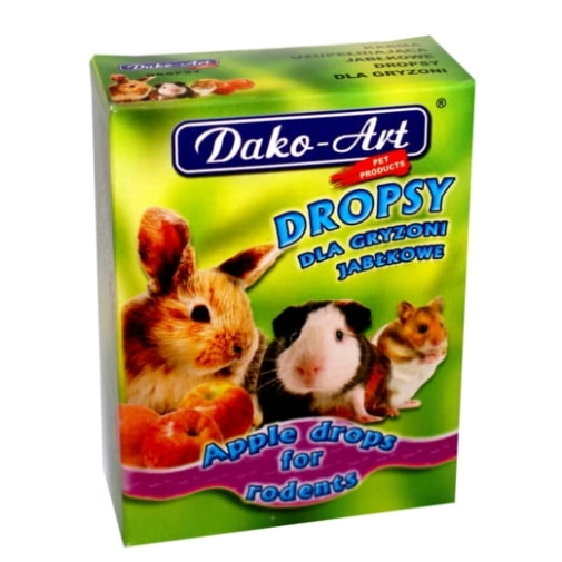 Dako-art Dropsy Dla Gryzoni Jabłkowe 75g