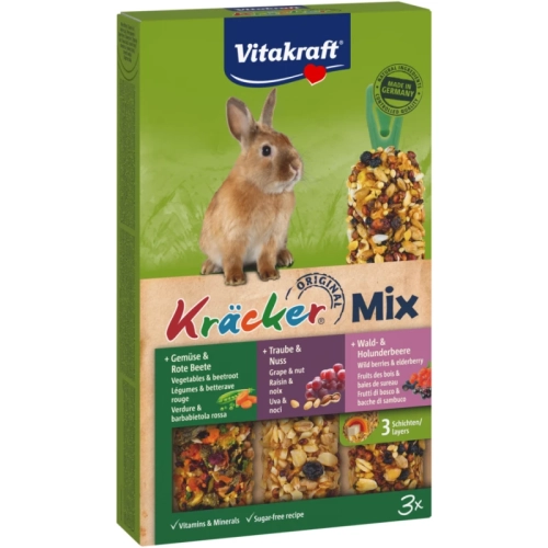 Vitakraft Kracker Dla Królika Trio Popcorn/Warzywa/Orzechy 3szt.