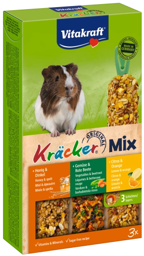Vitakraft Kracker Dla Świnki Trio Cytrusy/Miód/Warzywa 3szt.