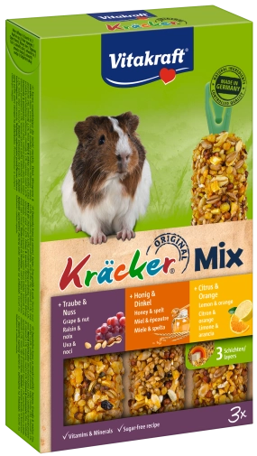 Vitakraft Kracker Dla Świnki Trio Orzech/Miód/Cytryna 3szt.