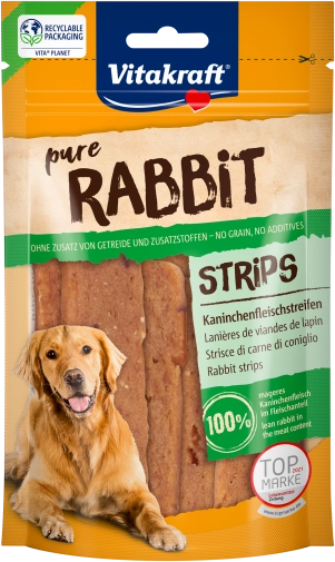 Vitakraft Pure Rabbit Paski Z Królika 80g