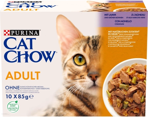 Purina Cat Chow Jagnięcina Z Fasola 10x85g