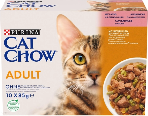 Purina Cat Chow Łosoś Z Fasolą 10x85g