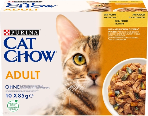 Purina Cat Chow Kurczak Z Cukinią 10x85g