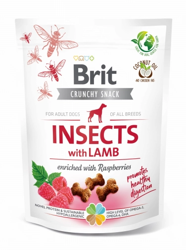 Brit Crunchy Snack Insects With Lamb 200g