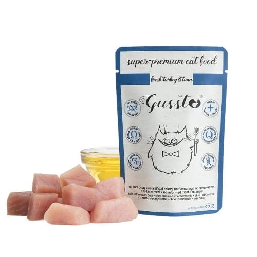 Gussto Indyk Z Tuńczykiem Dla Kota Saszetka 85g