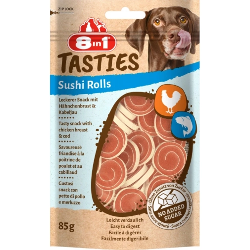 8in1 Przysmak Dla Psa Tasties Sushi Rolls 85g