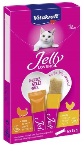 Vitakraft Jelly Lovers Kurczak&Indyk 6x15g