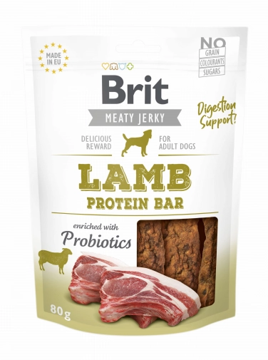 Brit Jerky Lamb Protein Bar 80g Przysmak Dla Psa