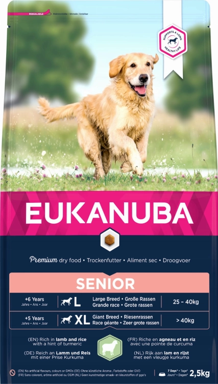 Eukanuba Senior Large And Giant Breed Lamb And Rice 2,5kg