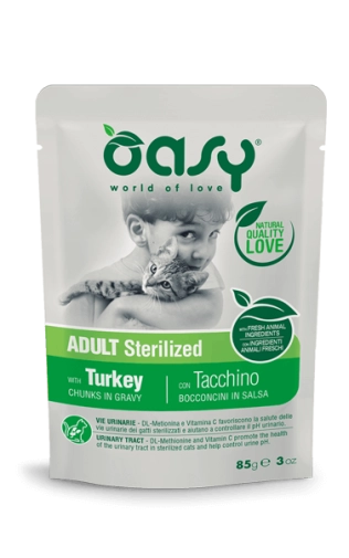 Oasy Lifestage Sterilised Indyk 85g