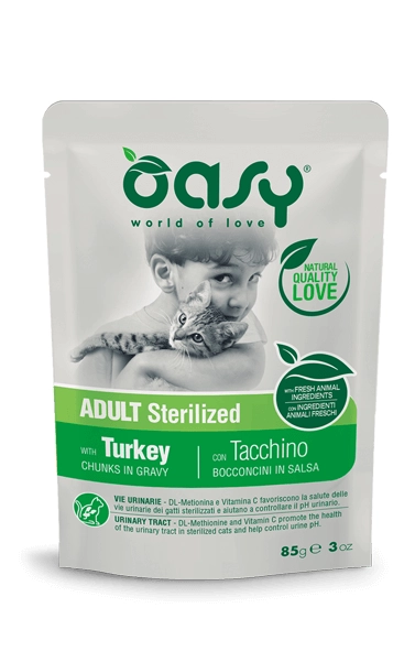 Oasy Lifestage Sterilised Indyk 85g