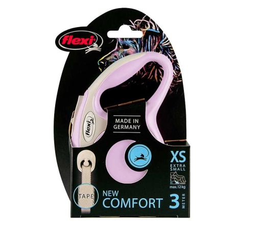 Flexi New Comfort Taśma "XS" 3m Do 12kg Różowa