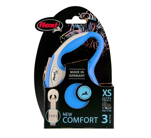 Flexi New Comfort Taśma "XS" 3m Do 12kg Niebieski