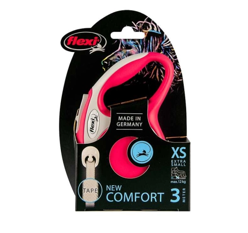 Flexi New Comfort Taśma "XS" 3m Do 12kg Czerwona