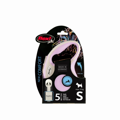 Flexi New Comfort Taśma "S" 5m Do 15kg Różowa