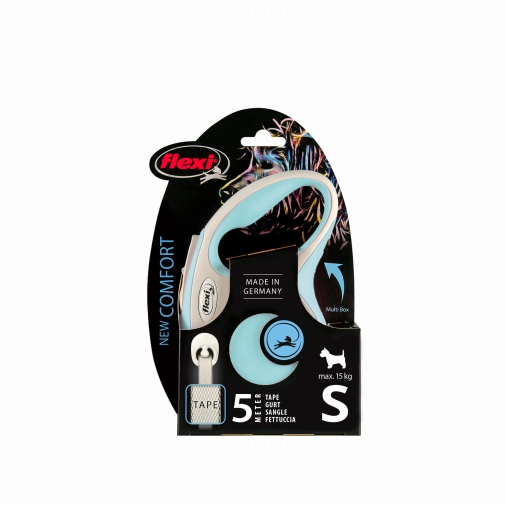 Flexi New Comfort Taśma "S" 5m Do 15kg Błekitna